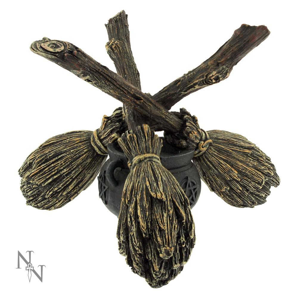 Nemesis Now - Broomstick Kristallkugelhalter - Braun